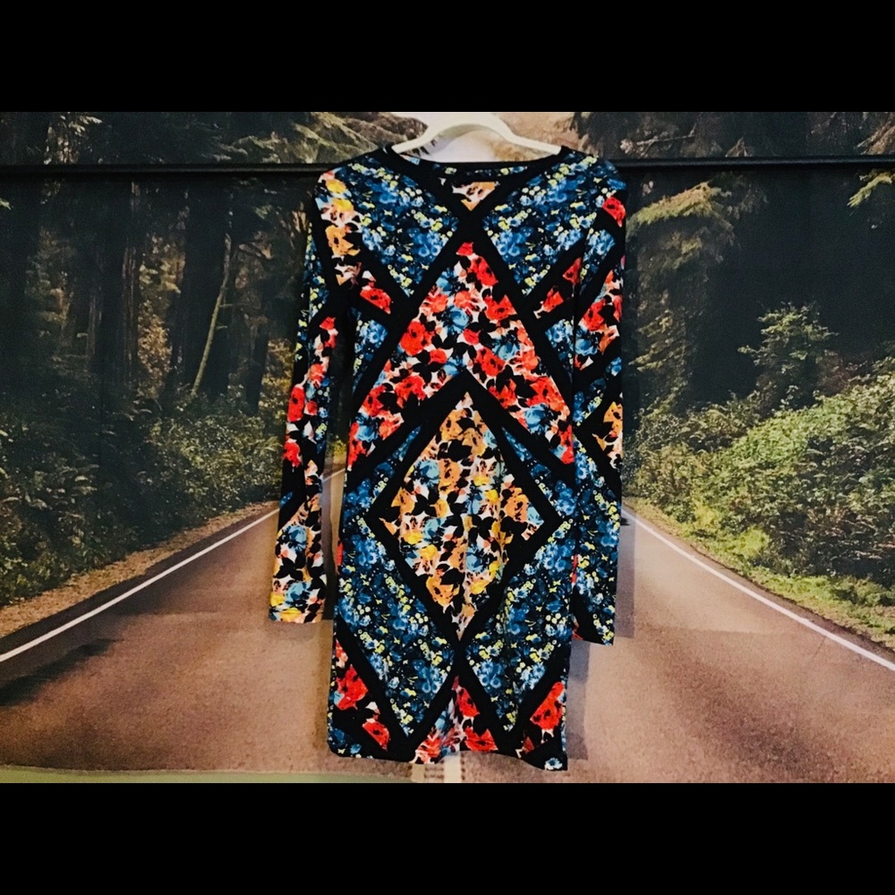Topshop UK Geometric Dress